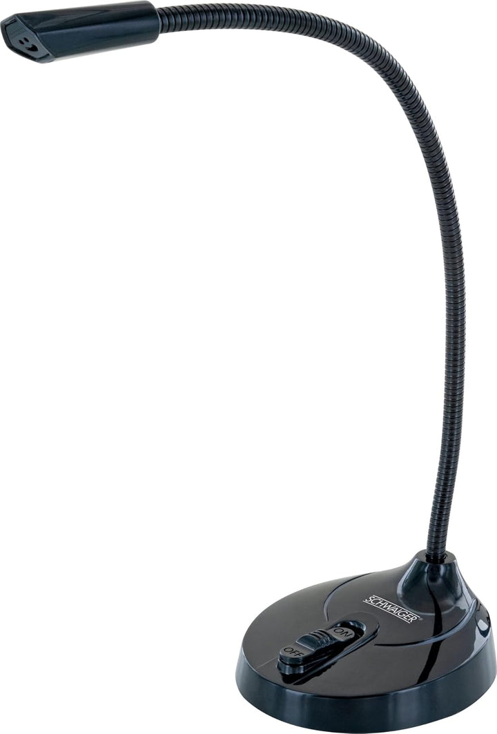 SCHWAIGER MF200 Gaming Mikrofon USB mit RGB Beleuchtung Flexibler Schwanenhals Stream Videokonferenz