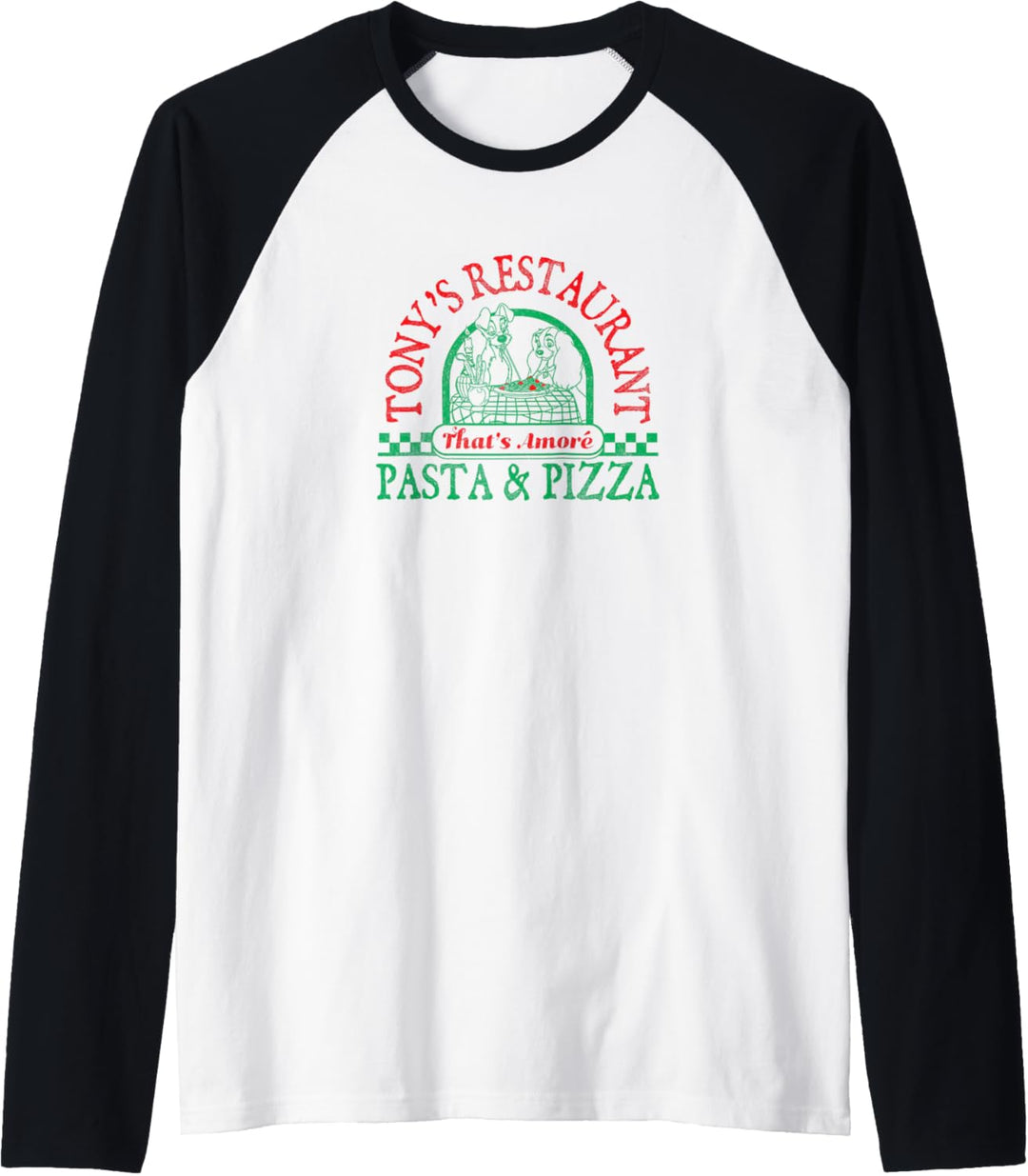 Disney Lady And The Tramp Tony's Restaurant That's Amore Raglan