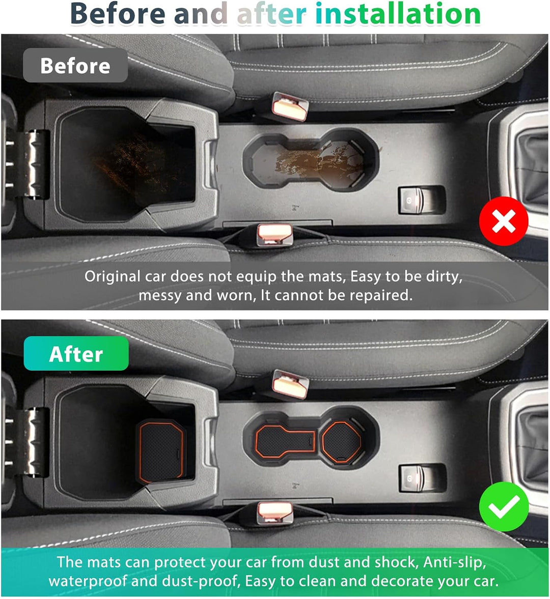 GAFAT Dacia Sandero 3/ Sandero Stepway III 2021-2023 2024 Antirutschmatten, Sandero 2023 Gummimatten