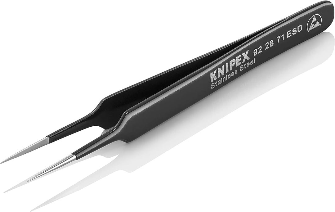 KNIPEX Universalpinzette ESD Mattiert Glatt 110 mm, 92 28 71 ESD