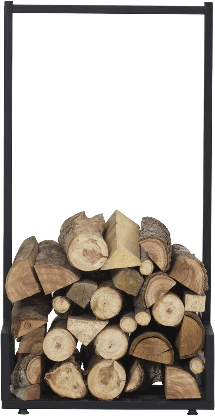 [en.casa] Kaminholzregal Thisted Brennholzregal 50 x 35 x 95 cm Holzunterstand für Innen- und Aussen