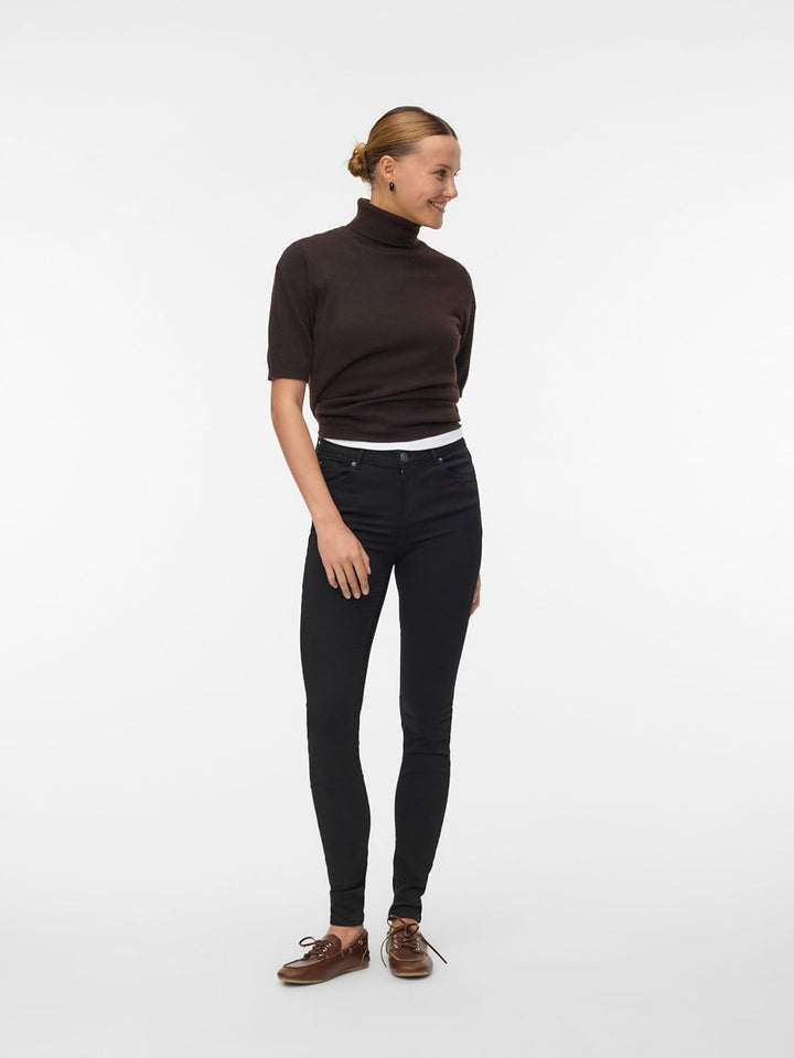 VERO MODA VMLUX MR Slim Jeans RI101 GA NOOS XXS / 30L Schwarz, XXS / 30L Schwarz