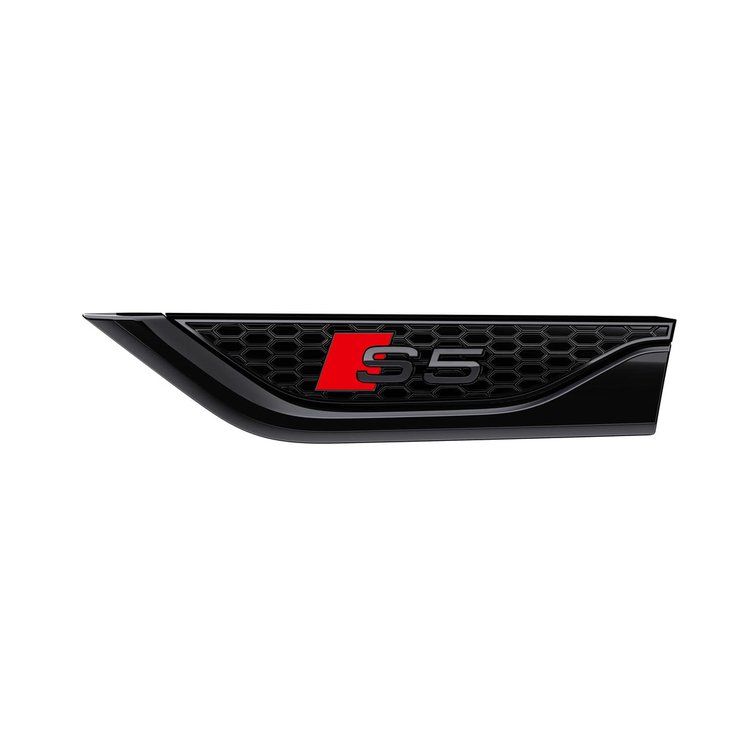 Audi 8W6071807L Plakette S5, Links, Element Kotflügel, schwarz