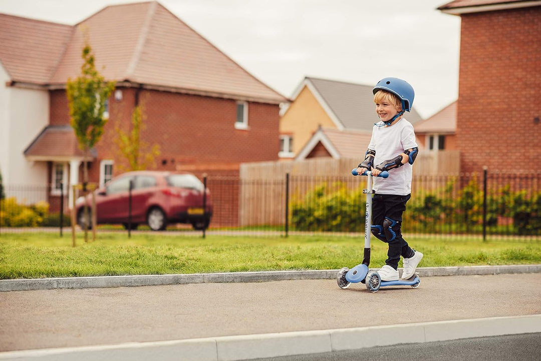 GLOBBER Primo Foldable – Tretroller Kinder, 120/80 mm, ABEC 5, 3-rädrig, höhenverstellbar Einheitsgr