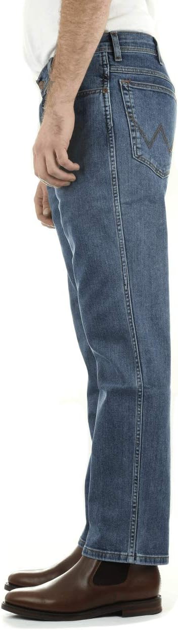 Wrangler Herren Texas Regular Fit Stretch Jeans, Blau, 40W x 34L