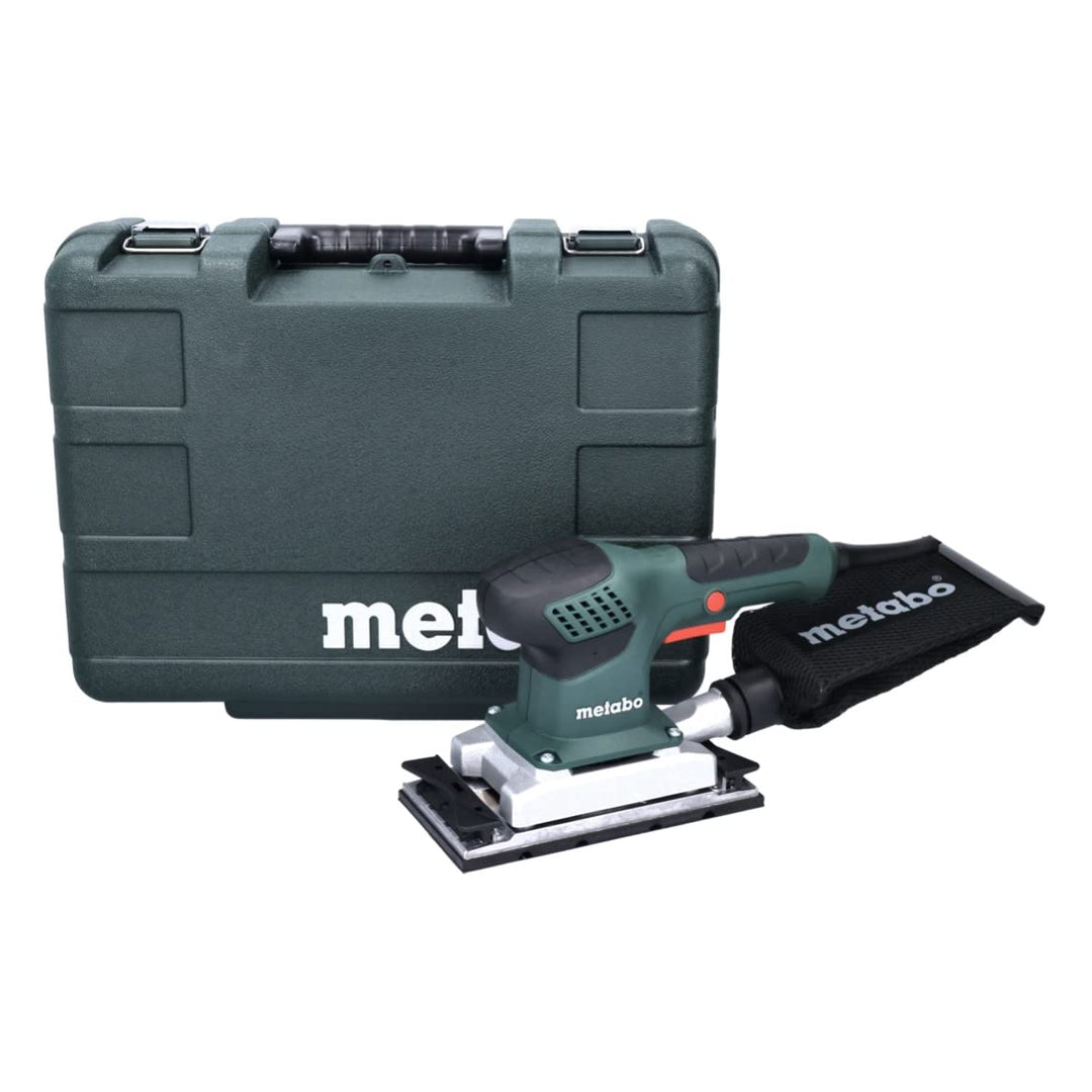 Metabo Schleifmaschine SR 2185 (Schleifer mit Staubbeutel + Koffer, 210 W, Schleifplatte 92x184 mm,