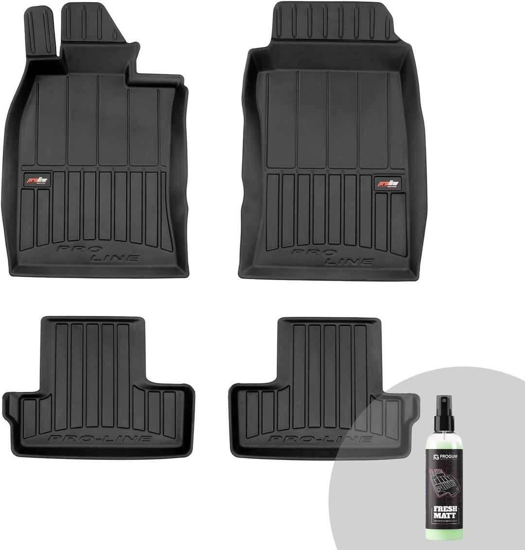 FROGUM ProLine 3D Gummimatten Exklusiven Auto Fussmatten Autofussmatten für Mini One I 2001-2006 | D