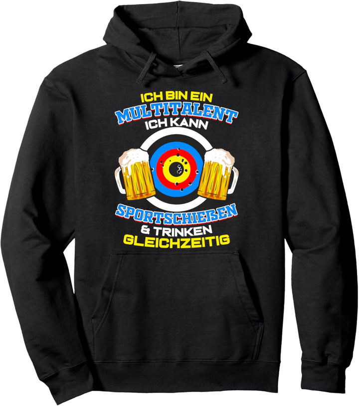 Sportschiessen Bier Sportschütze Schiesssport Schützenverein Pullover Hoodie