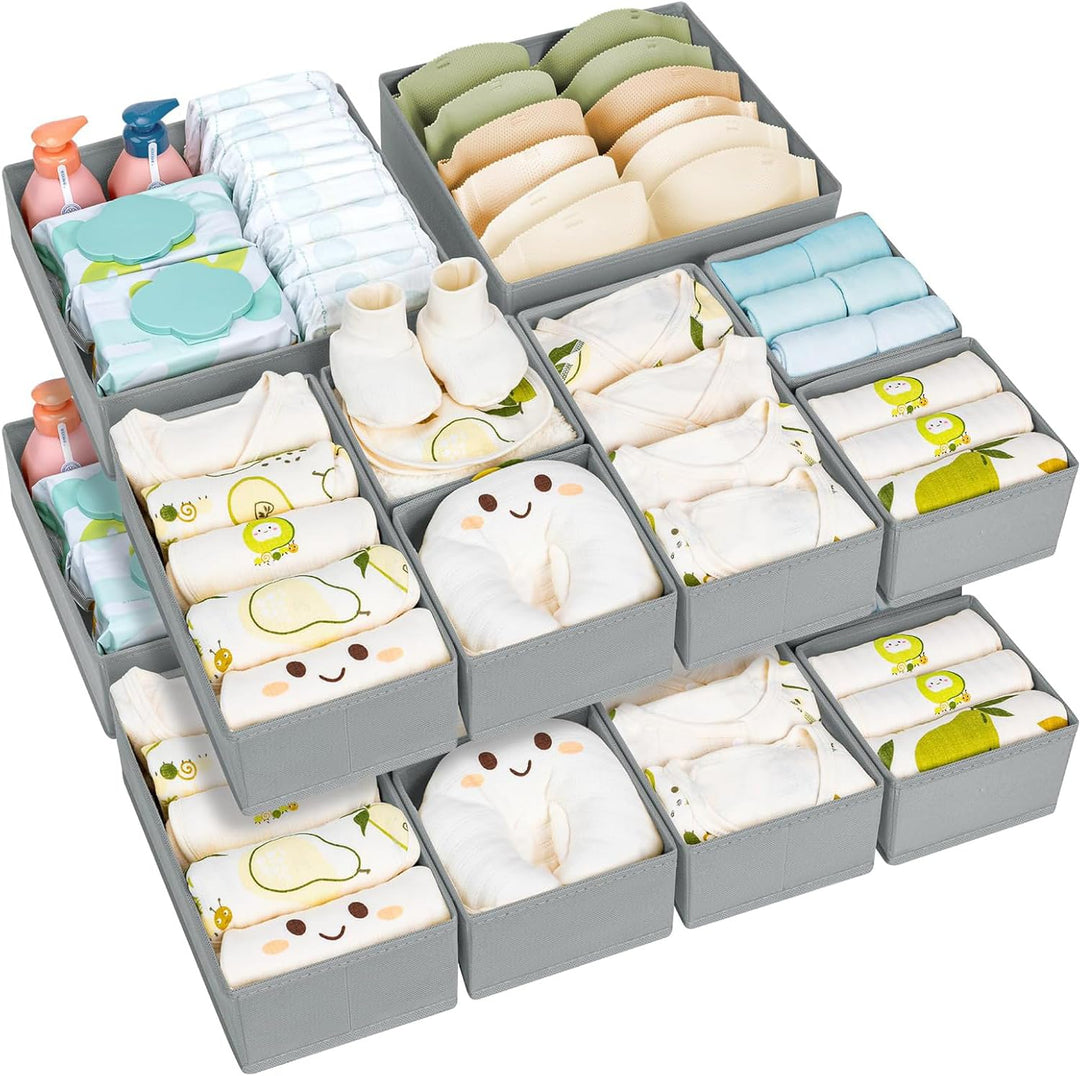 Kleiderschrank Schubladen Organizer - 15er Set Unterwäsche Organizer Aufbewahrung Hemnes Kommode, St