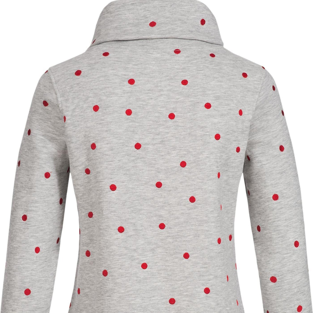 ONLY Damen Sweatshirt Lisa Bow Highneck hellgrau S