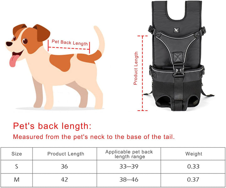 Haustiertrage Rucksack, Wasserdichter, Verstellbarer Hunde Frontträger für Reisen mit Mittelgrossen