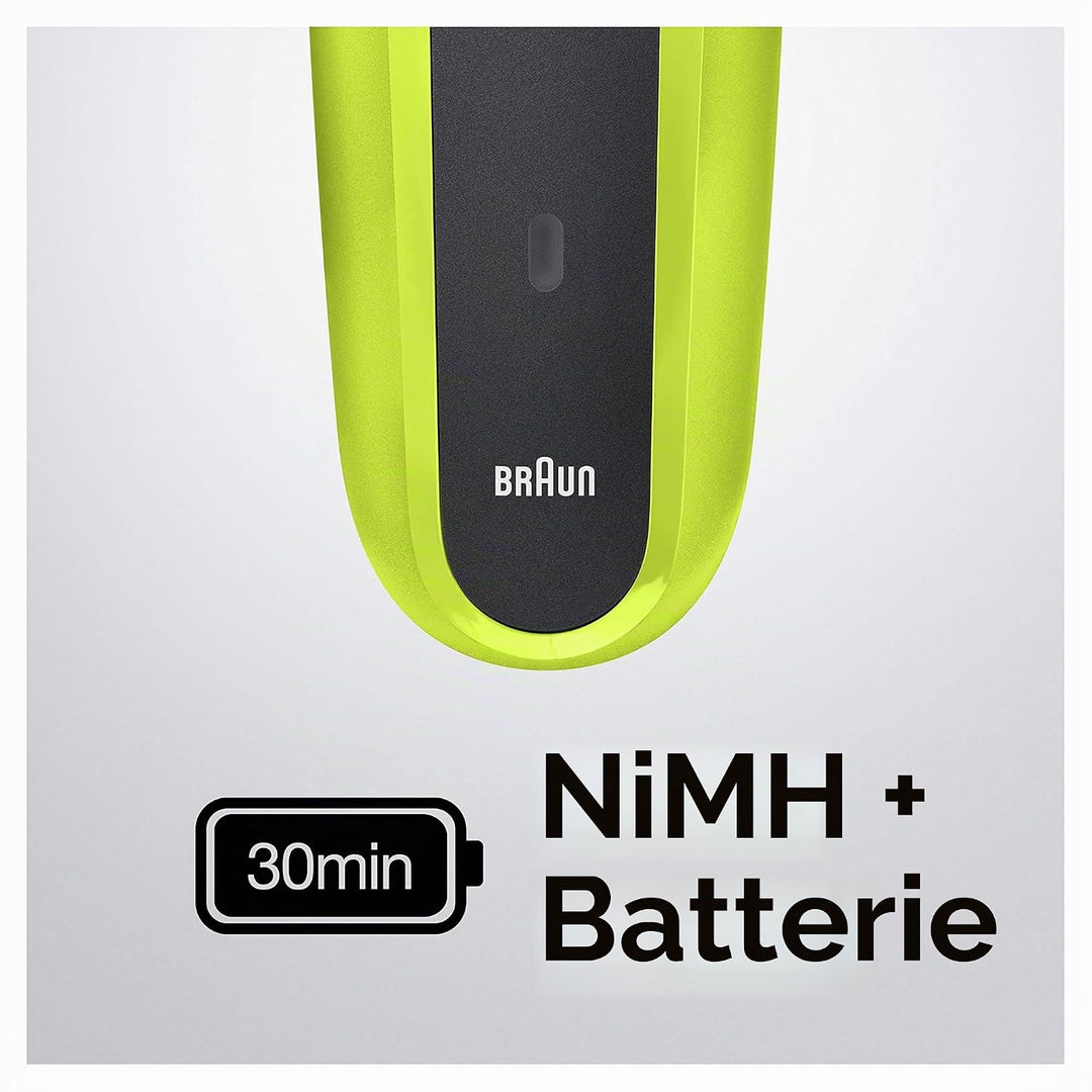 Braun Series 3 300S Elektrorasierer mit 3 flexiblen Klingen, wiederaufladbar und kabellos, Elektrora