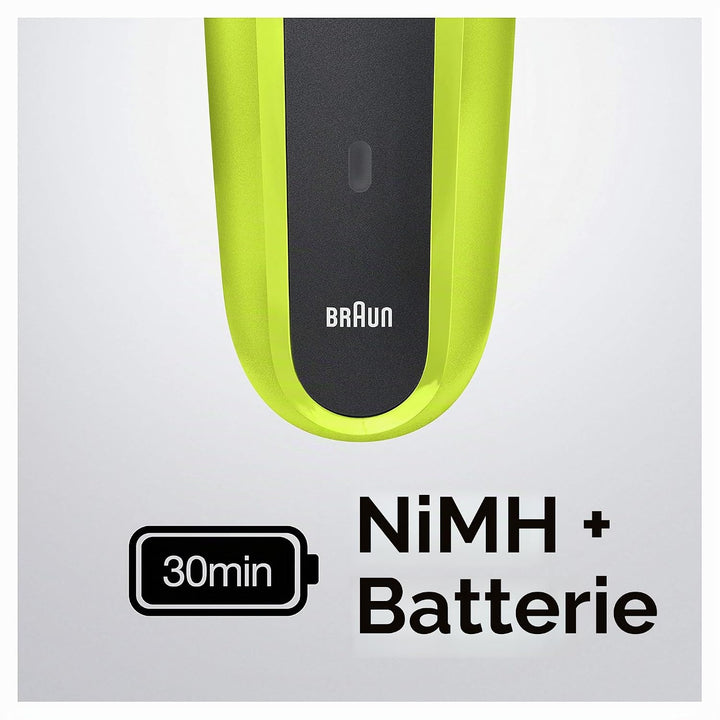 Braun Series 3 300S Elektrorasierer mit 3 flexiblen Klingen, wiederaufladbar und kabellos, Elektrora