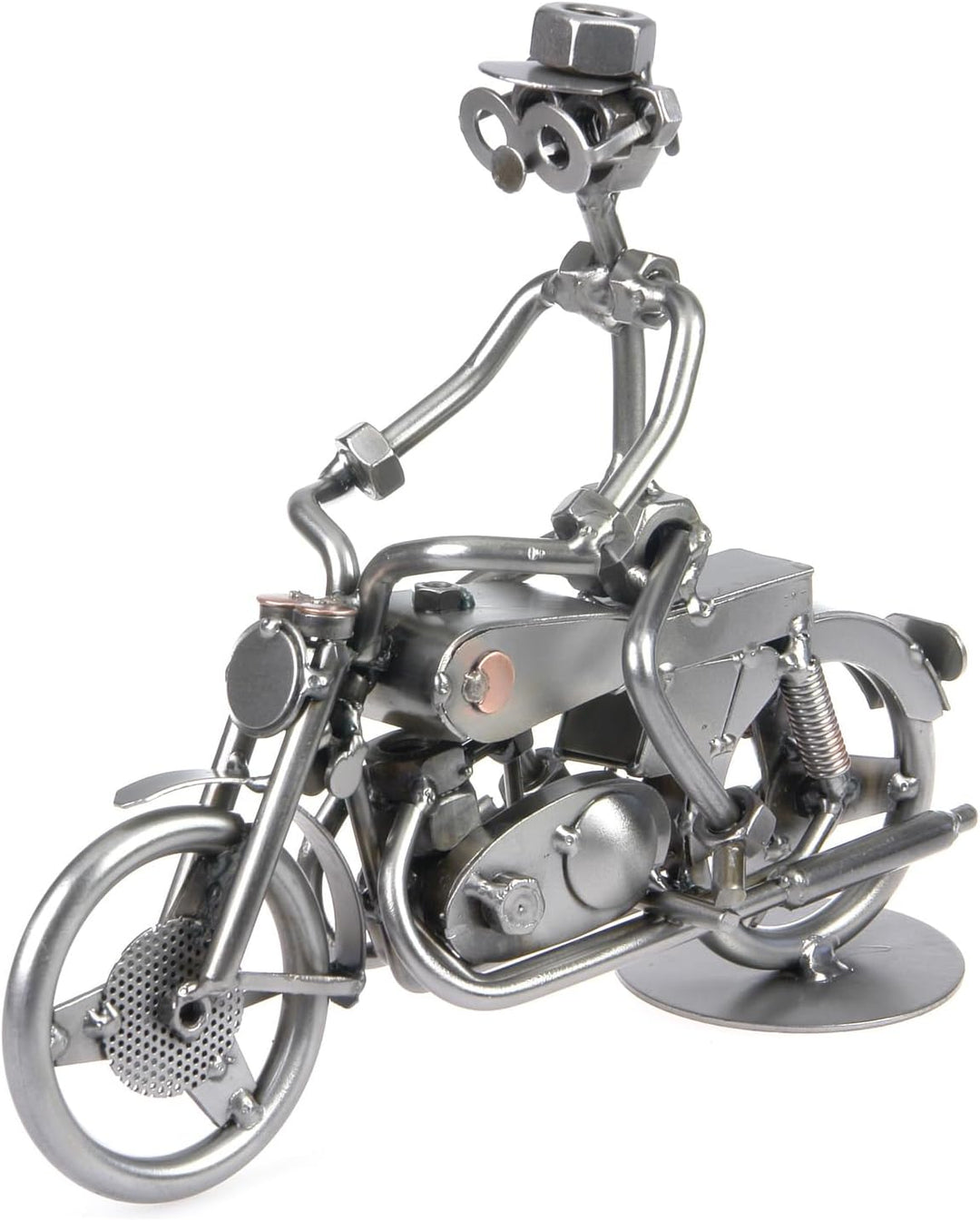 metalman24 Schraubenmännchen Motorrad Motorradfahrer I Handarbeit I Geschenkidee I Metallfigur I Met