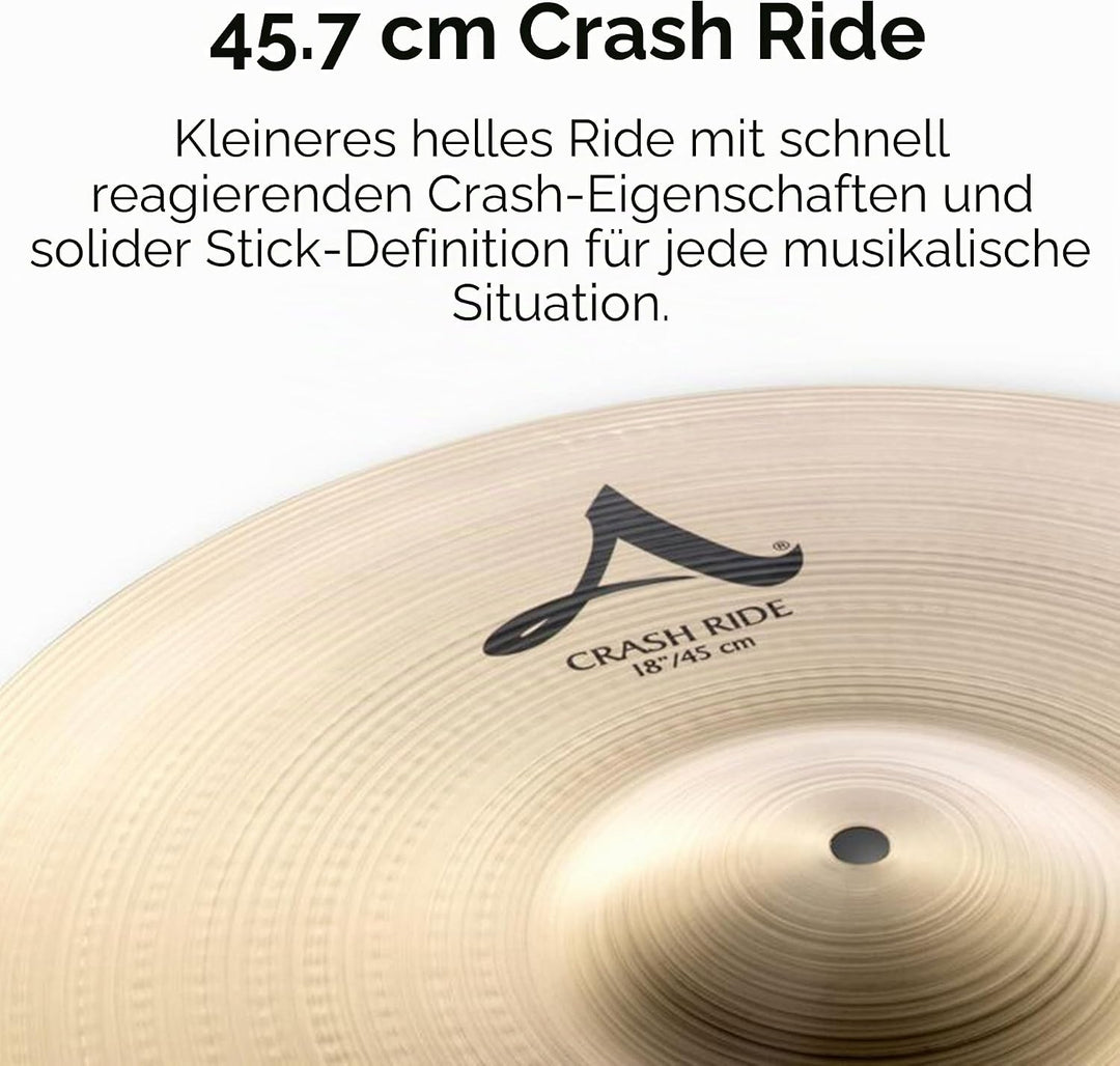 Zildjian A Zildjian Series - 18" Crash Ride Cymbal MultiColored, Mehrfarbig 18 Zoll Crash Ride, 18 Z