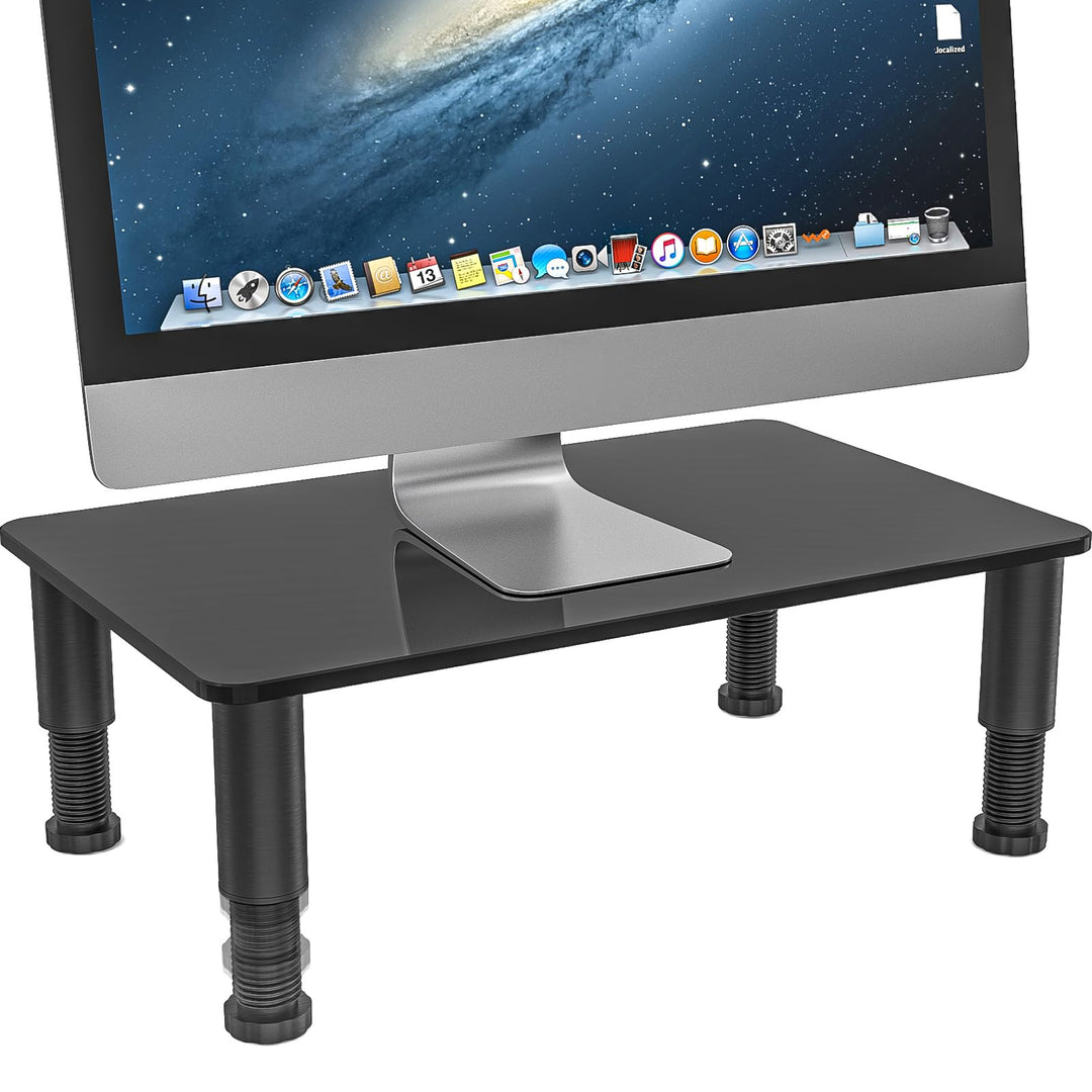 Hemudu Computer-Monitor Ständer mit Höhe Verstellbar Multi Media Desktop-Ständer für Computer, Lapto