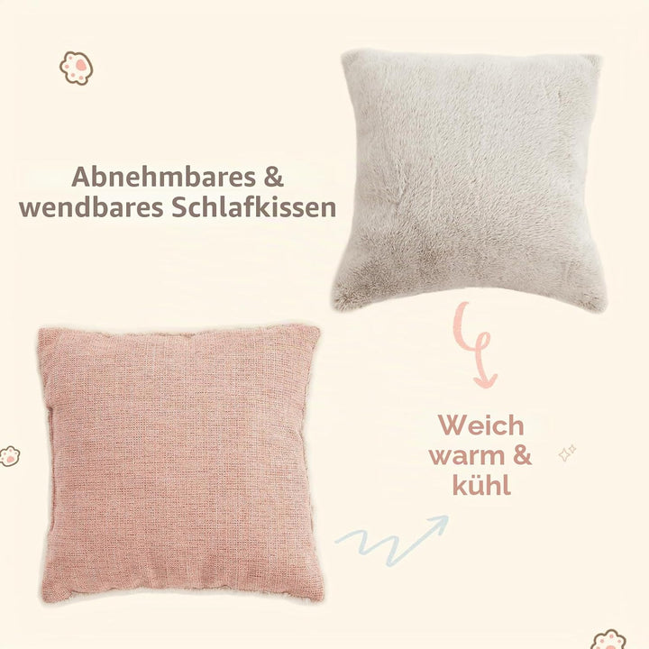 WINDRACING Katzenbett für Indoor-Katzen – Katzenhöhlenbett, Katzenhaus-Katzenzelt mit abnehmbarem, w
