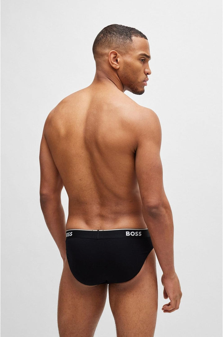 HUGO BOSS Herren Slips (3er Pack) S New - Black001, S New - Black001