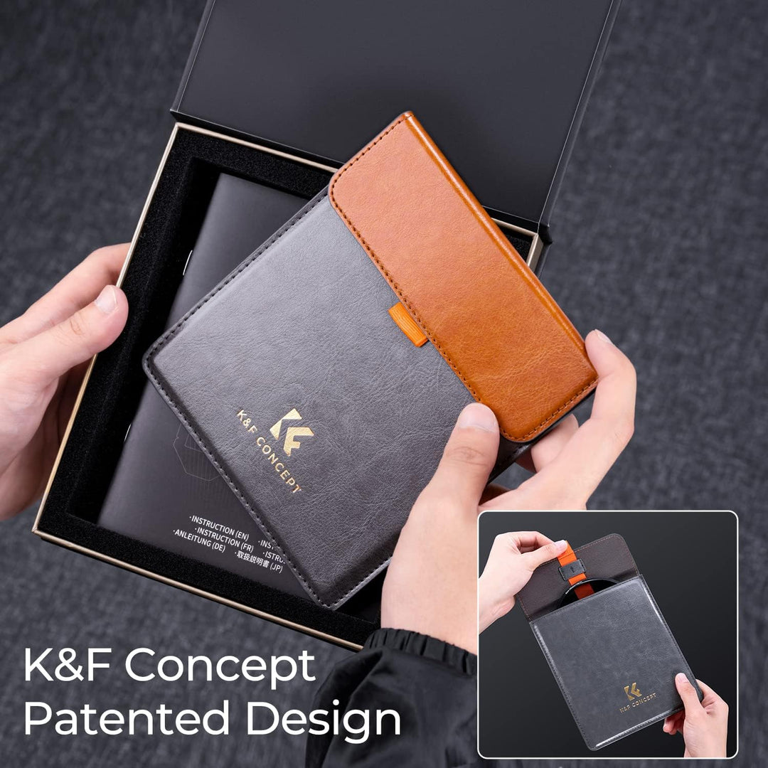 K&F Concept Nano X-PRO Serie 95mm Black Mist1/4 & Polfilter mit Aufbewahrungstasche für Rechteck-Fil