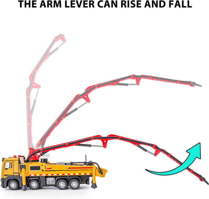 Srliya Legierungs-Betonpumpen-LKW Im Massstab 1:32, Hohe Simulation, Verbesserung der Koordination,
