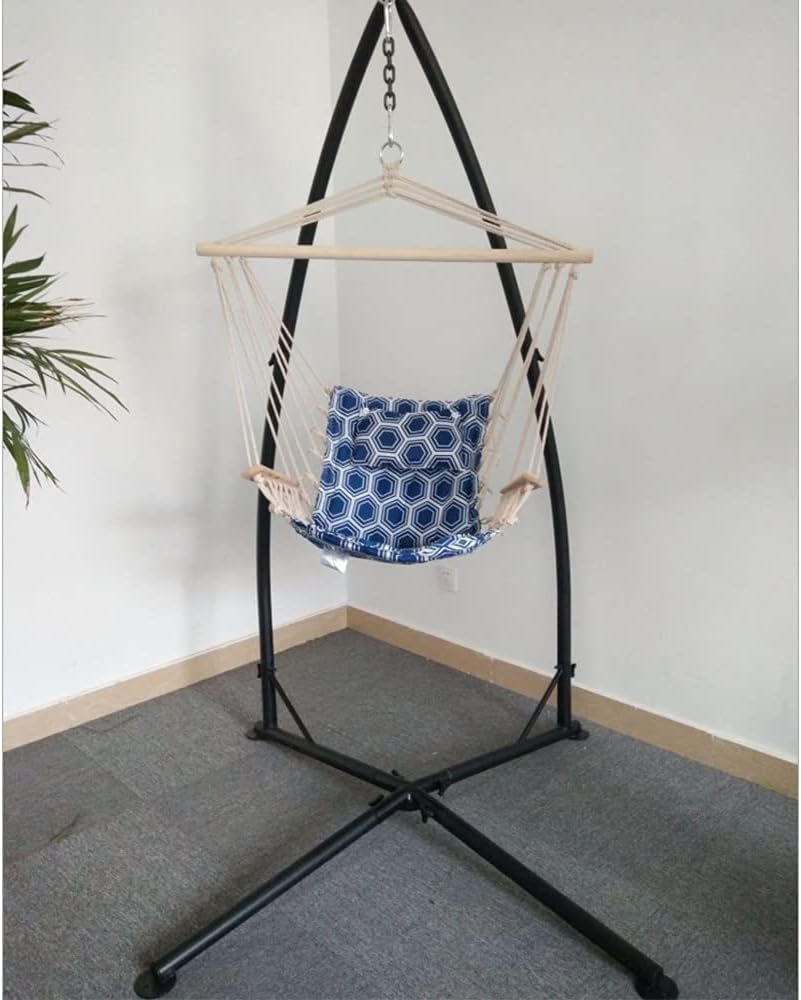 Hängesesselgestell aus Metall Hängestuhlständer Freistehendes Hängemattengestell 214 cm, für Garten