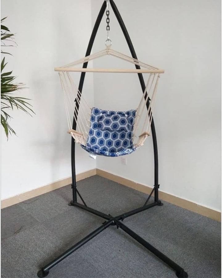 Hängesesselgestell aus Metall Hängestuhlständer Freistehendes Hängemattengestell 214 cm, für Garten