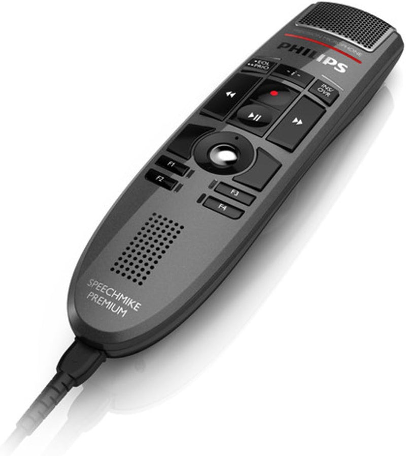 Philips LFH3500 SpeechMike Premium USB-Diktiermikrofon Präzisionsmikrofon Steuerung per Drucktasten