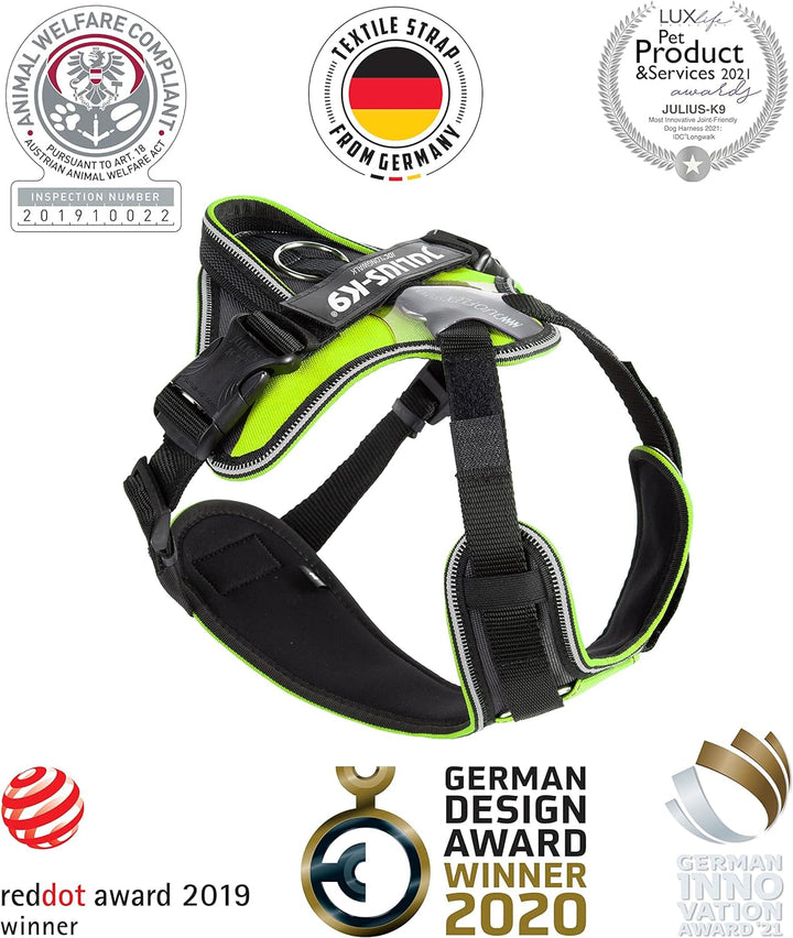 IDC Longwalk Geschirr, Neon-Grau, Grösse: XL Neon-Grau XL, Neon-Grau XL