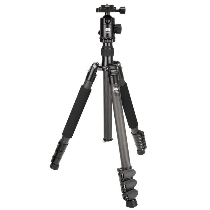 SIRUI ET-2204/E-20 Easy Traveler Dreibeinstativ mit E-20 Kopf (Carbon, Höhe: 144 cm, Gewicht: 1, 37k