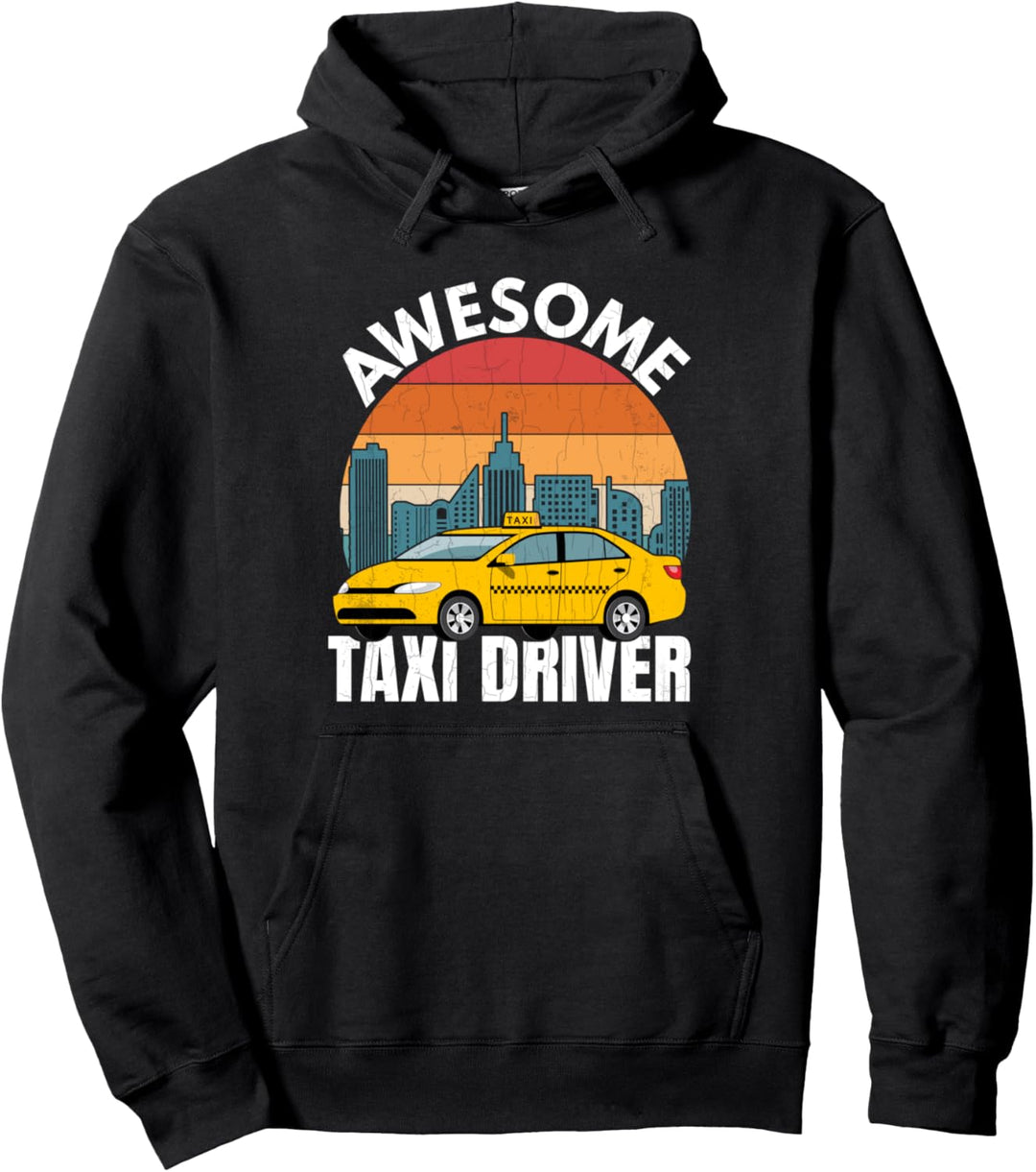 Awesome Taxifahrer, lustige Taxi-Fahrer-Grafik Pullover Hoodie