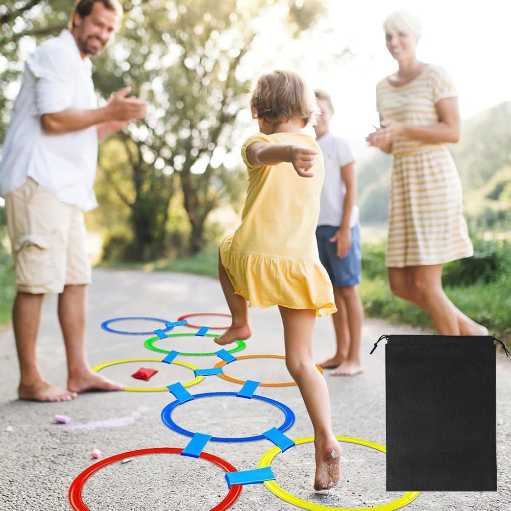 10 Stück Mehrfarbige Gymnastikreifen,Ringe Das Training Im Sport Mit Tasche,Koordinationsringe,Gymna