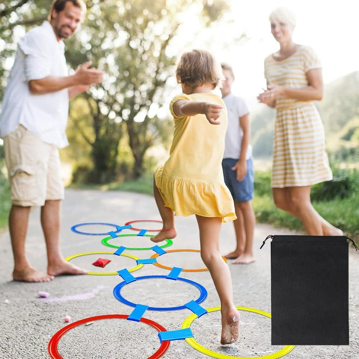 10 Stück Mehrfarbige Gymnastikreifen,Ringe Das Training Im Sport Mit Tasche,Koordinationsringe,Gymna