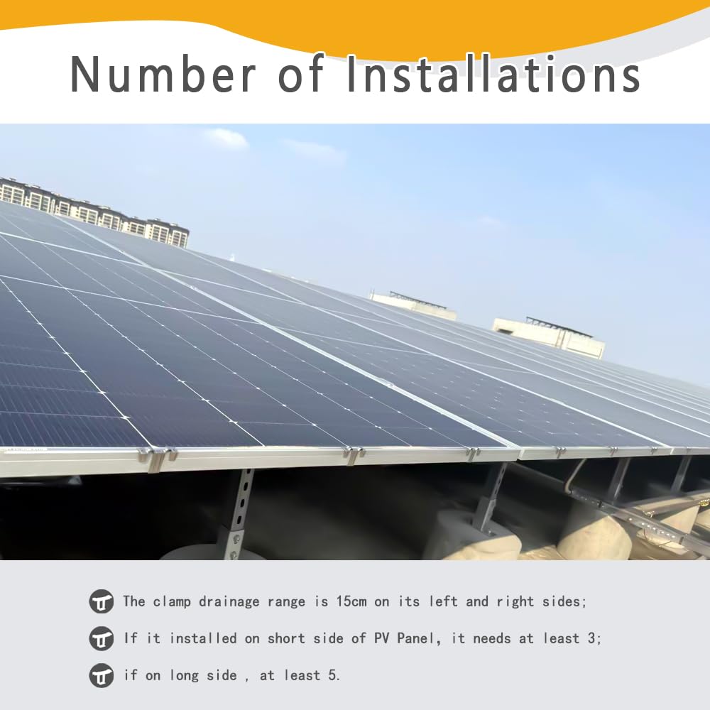 Wasserablauf pv-modul clips, Solarpanel Wasserablauf Clip,PV anlage reinigung Edelstahl Reinigungscl
