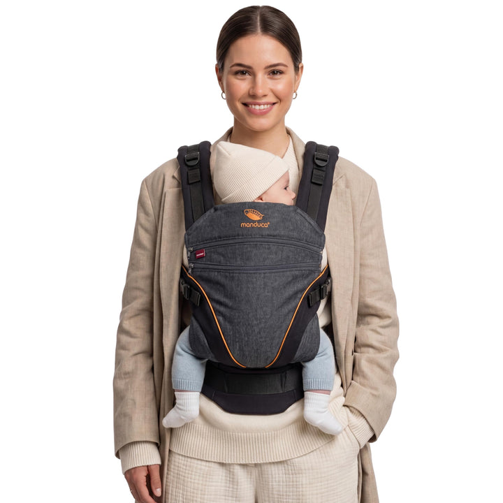 manduca Babytrage XT > < All-In-One Babytrage für Neugeborene ab Geburt, Babys & Kleinkinder (3,5-20