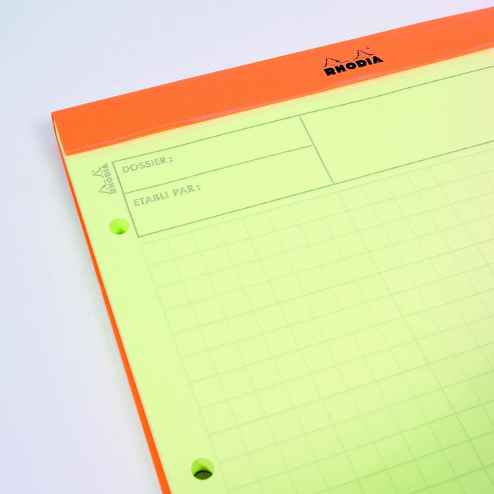 Rhodia 119700C - Packung mit 5 Notizblöcken geheftet Audit No.119, DIN A4+, 80 Blätter gelb mit mehr
