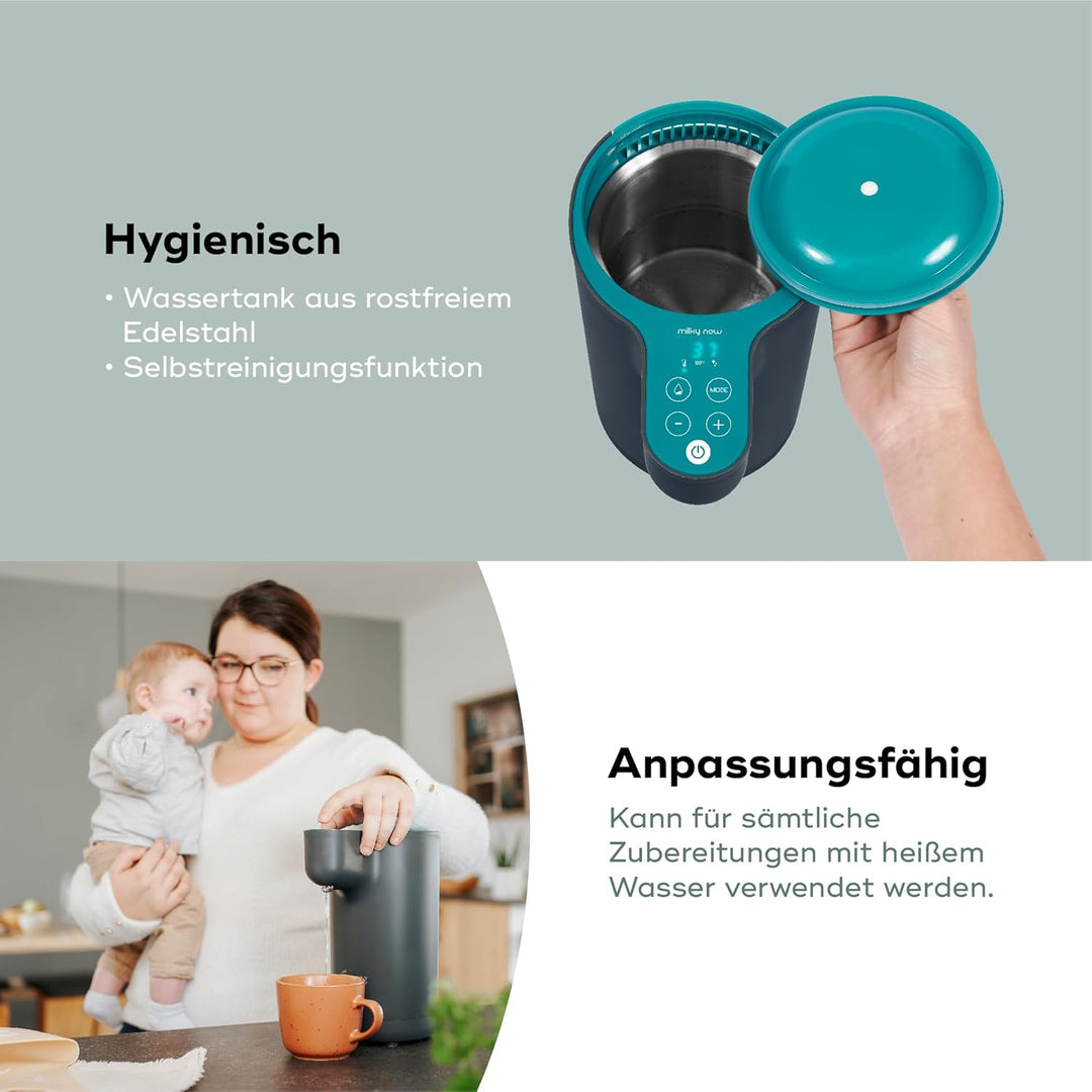 Babymoov Milky Now Flaschenzubereiter für Babys - schnelle Zubereitung von Babyflaschen, Temperature