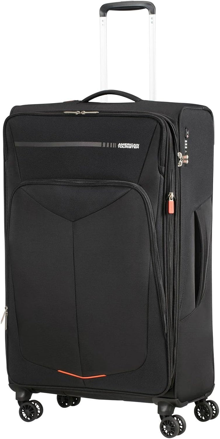 American Tourister Summerfunk Koffer, 79 cm, 119 Liter, Black Spinner L Erweiterbar (79 cm - 119 L)