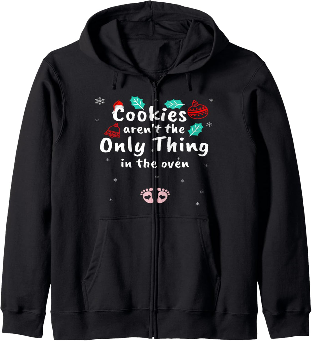 Cookies Arent The Only Thing Baby Pregnancy Announcement Kapuzenjacke