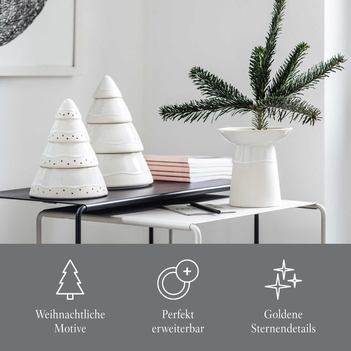 like. by Villeroy & Boch Winter Glow Gebäckdose Baum, 18 cm Ø, Gebäckdose