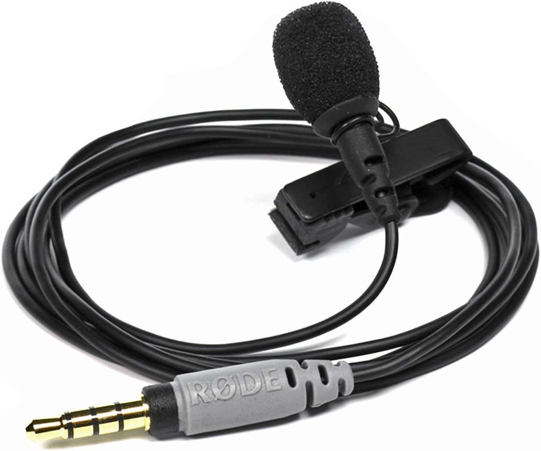 Rode Smartlav+ Lavalier-Mikrofon + SC3 TRS-TRRS Adapter für Kameras und Audiorecorder