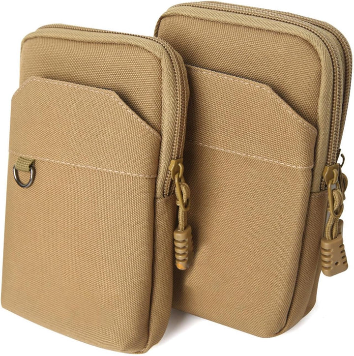 Handy-Gürtelhalter,Mehrzweck-Nylon-Hüfttasche - Gadget Bag Utility-Taschen Outdoor-Aufsätze Khakifar