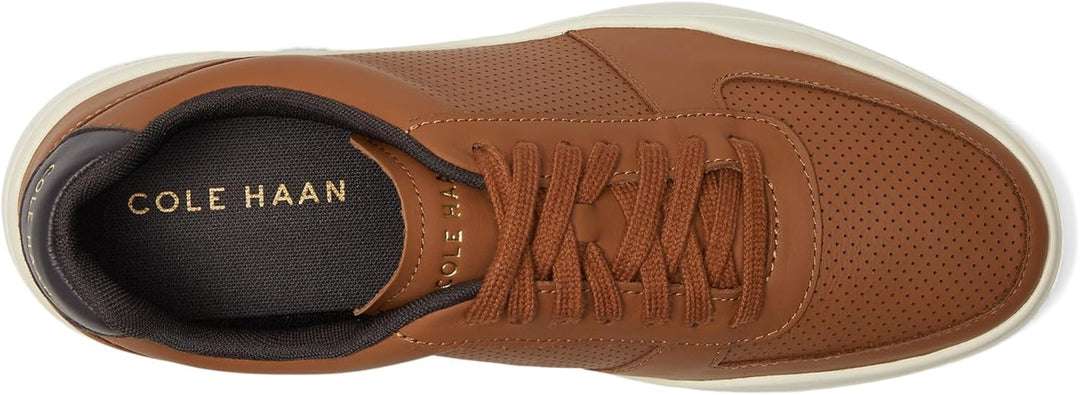 Cole Haan Grand Crosscourt Modern Perf Sneaker Herren Sneaker 38.5 EU Weit British Tan Leather, 38.5