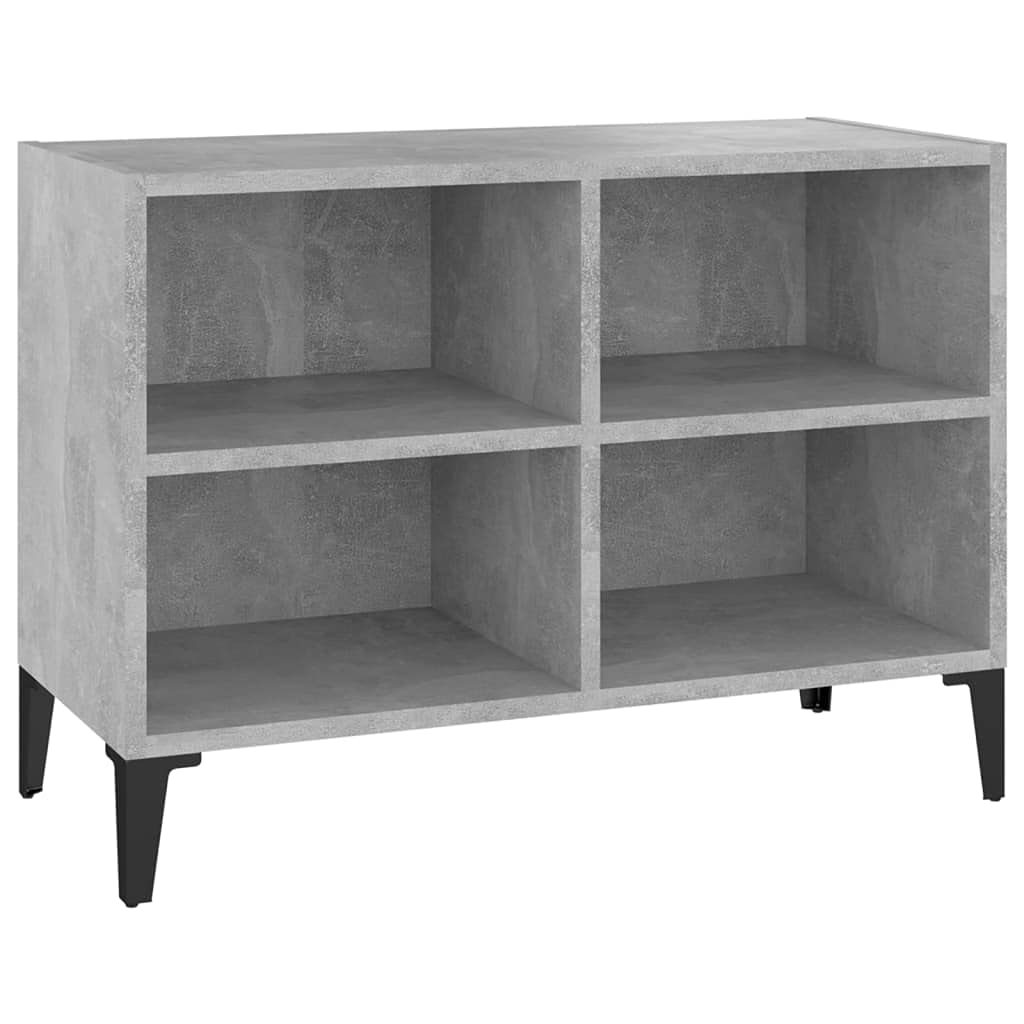 vidaXL TV Schrank mit Metallbeinen 4 Fächern Lowboard Sideboard Fernsehschrank Fernsehtisch TV Möbel