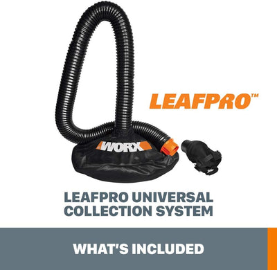 WORX WA4054.2 LeafPro Universal-Blattsammelsystem für alle gängigen