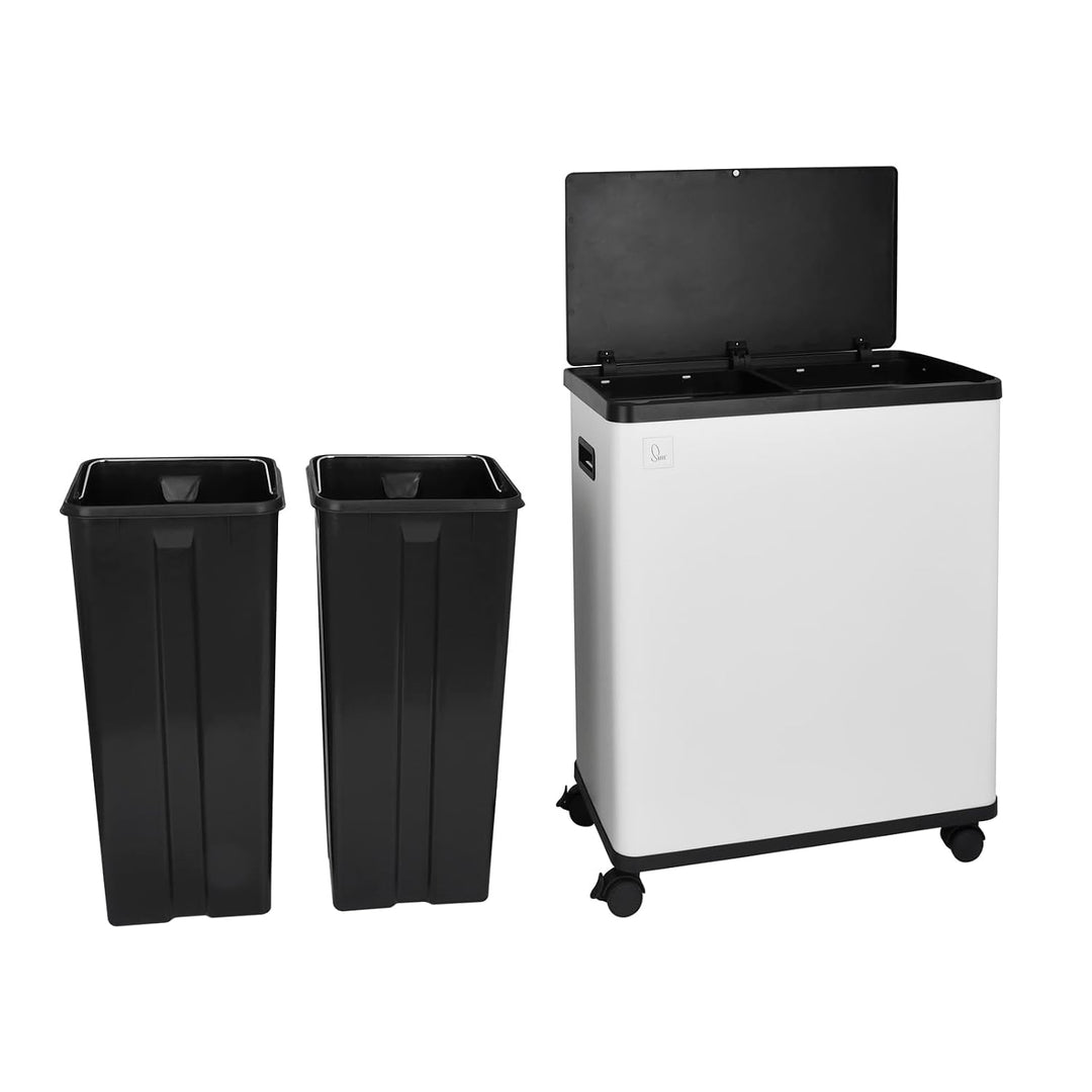 SVITA SR2X30 Sensormülleimer Abfalleimer Kücheneimer Mülltrennsystem 2 Fächer 60l freistehend automa