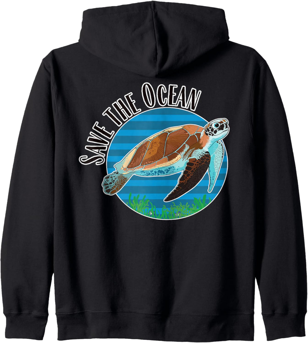 Save the Ocean and Save the Turtles Kapuzenjacke