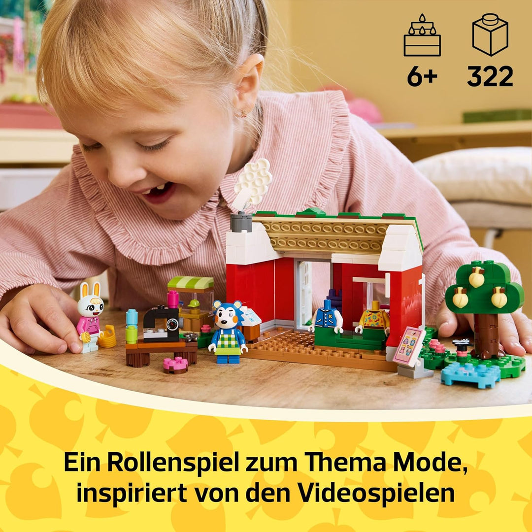 LEGO Animal Crossing Die Schneiderei der Schneiderschwestern, Bauset für kreative Rollenspiele, Gesc
