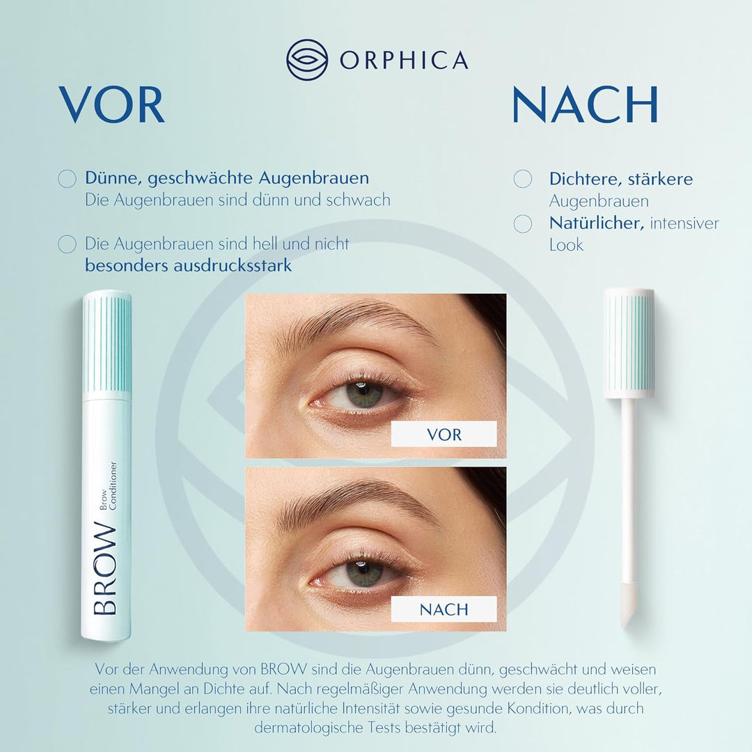ORPHICA Brow & Realash Set - Wimpernserum 3 ml + Augenbrauen Serum 4 ml - Conditioner für sichtbares