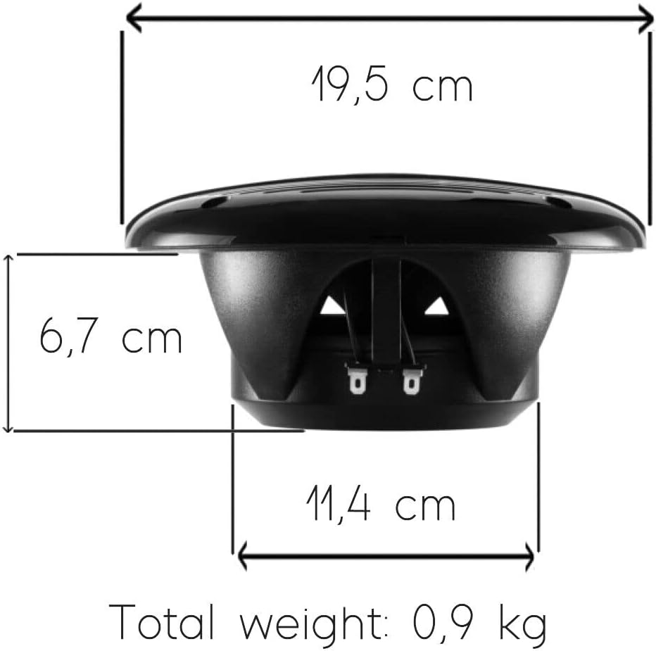 KIT Set FÜR BOSS Audio Systems MR60B 2 Marine-Lautsprecher 2-Wege, 6,5" 16,5 cm 165 mm, 100 Watt RMS