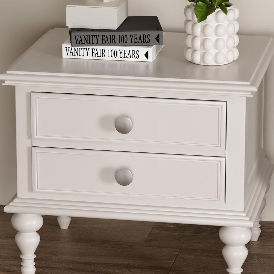 LONTAN 20 Stück Möbelknöpfe edelstahl Schrankknöpfe Rund Knöpfe Schrank Silber Schubladenknöpfe Möbe